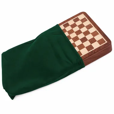 Magnetisch Reisschaakspel met Opberglade in Hout met Opbergzakje