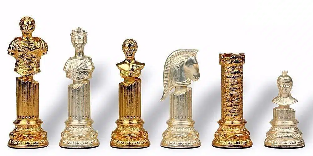 Set Romeinse Rijk VI Schaakbord met Opbergruimte en Schaakspel - Afbeelding 9