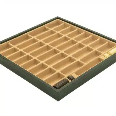 Alternative view of Schaakbord in Groen Kunstleer met Opbergvak
