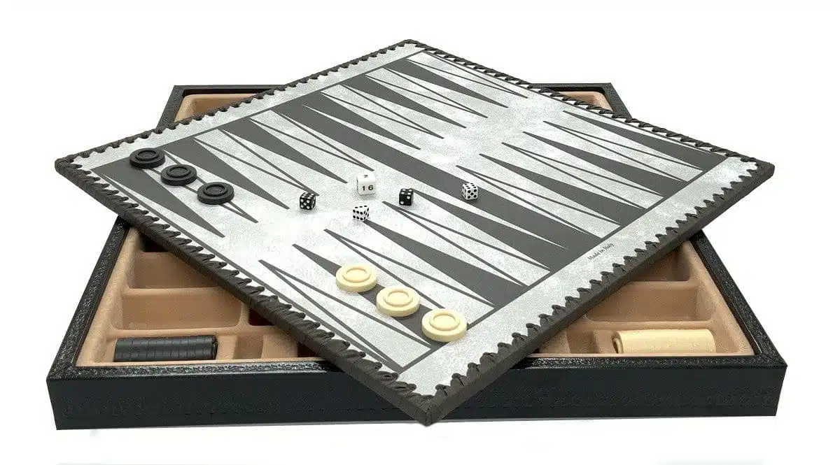 Set Lanzichenecchi II Zwart Schaakbord met Opbergruimte en Schaakspel in Metaal - Afbeelding 10