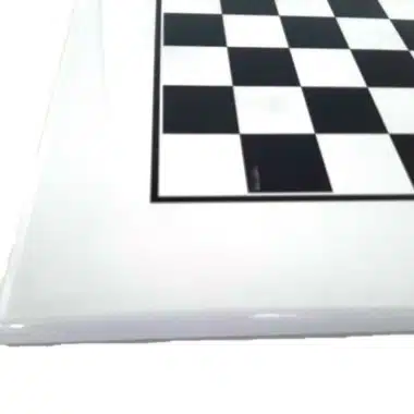 Alternative view of Groot Schaakbord in Wit Gelakt Hout