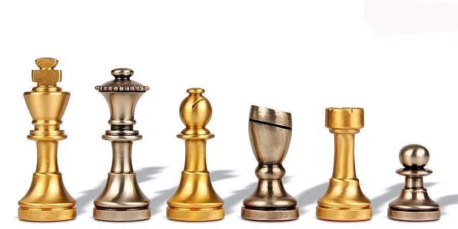 Jeu d'Echecs en Laiton "Staunton Contemporain"