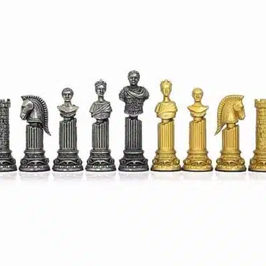 Jeu d'Echecs en Métal "Colonne Romaine"
