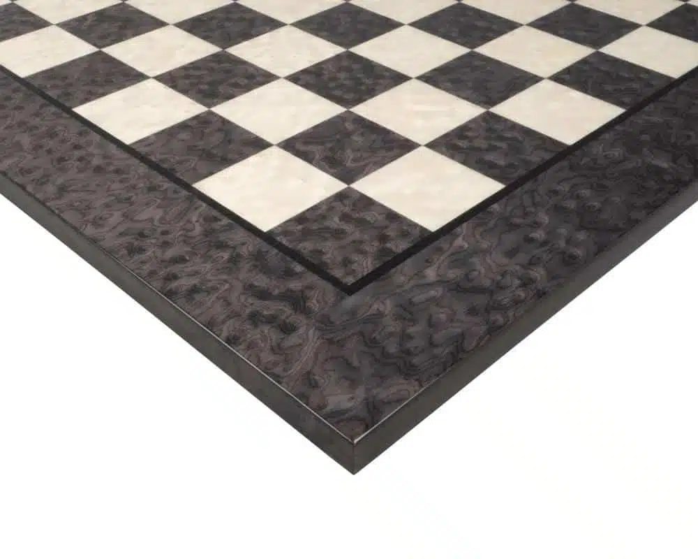 Staunton Design III Set - Schaakbord van Esdoornhout en Heidehout en Schaakspel van Metaal en Hout - Afbeelding 11