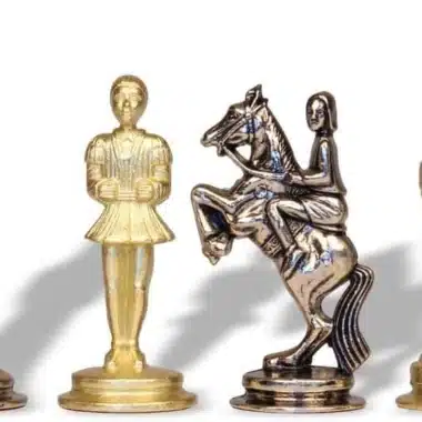 Schaakspel in Metaal Camelot