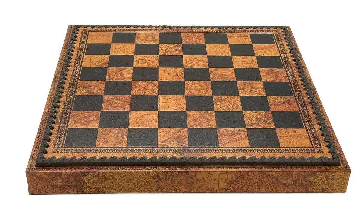 Staunton Mix VI Set met Bruin Schaakbord met Opbergruimte en Metalen Schaakstukken - Afbeelding 10