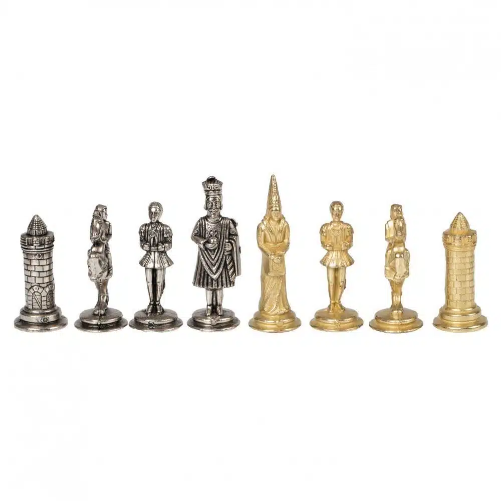 Schaakspel in Metaal Camelot - Afbeelding 5