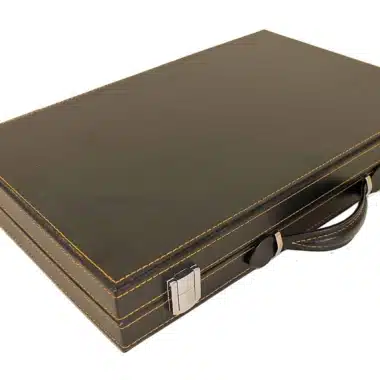 Alternative view of Elegant Backgammon van Italiaans Kunstleer – Opvouwbaar en Magnetisch Reisspel
