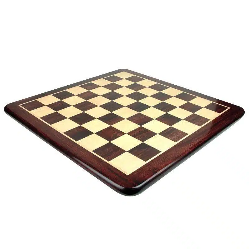 Set Arabic Style VI Schaakbord van Rozenhout en Esdoorn met Schaakspel in Goud- en Zilverkleurig Metaal - Afbeelding 9