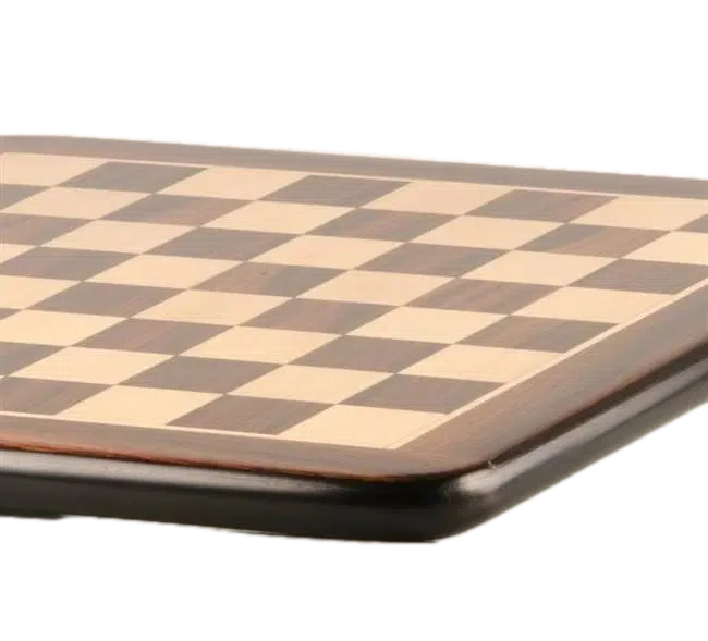 Set Arabic Style VI Schaakbord van Rozenhout en Esdoorn met Schaakspel in Goud- en Zilverkleurig Metaal - Afbeelding 11