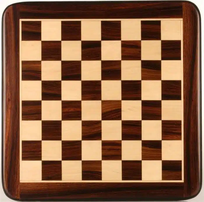 Set Arabic Style VI Schaakbord van Rozenhout en Esdoorn met Schaakspel in Goud- en Zilverkleurig Metaal - Afbeelding 12