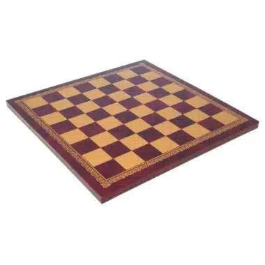 Schaakbord van Rood Kunstleer