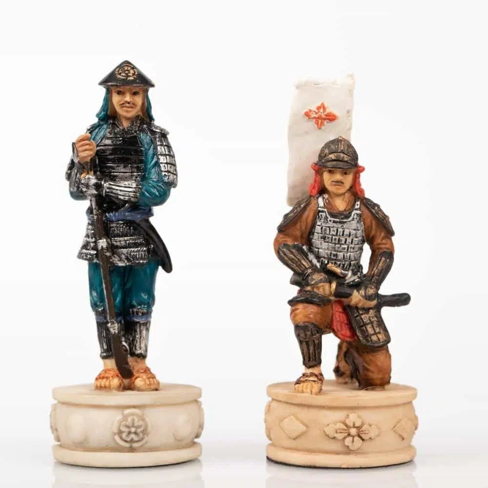 Handbeschilderd Samurai Schaakspel van Kunsthars - Afbeelding 5