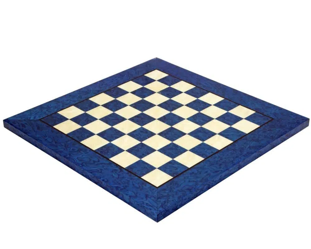 Schaakbord van Blauw Esdoornhout