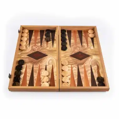 Backgammon van Olijfhout
