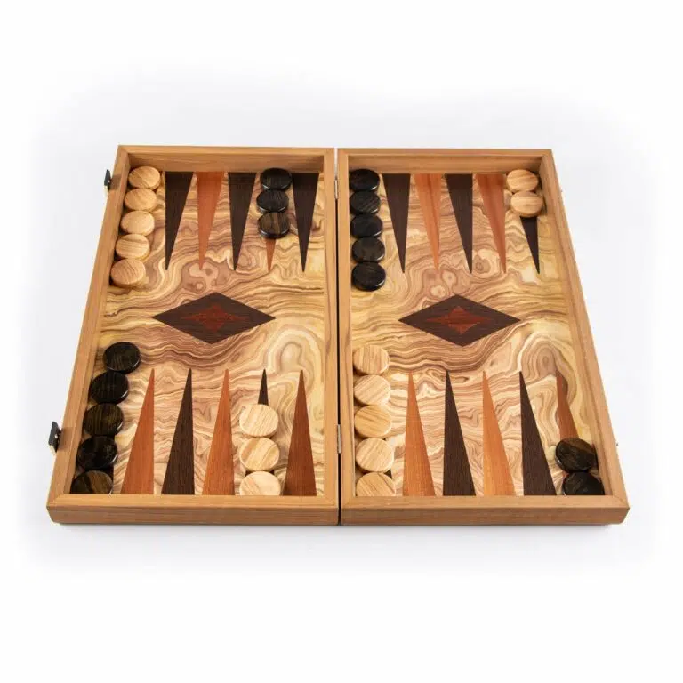 Backgammon van Olijfhout