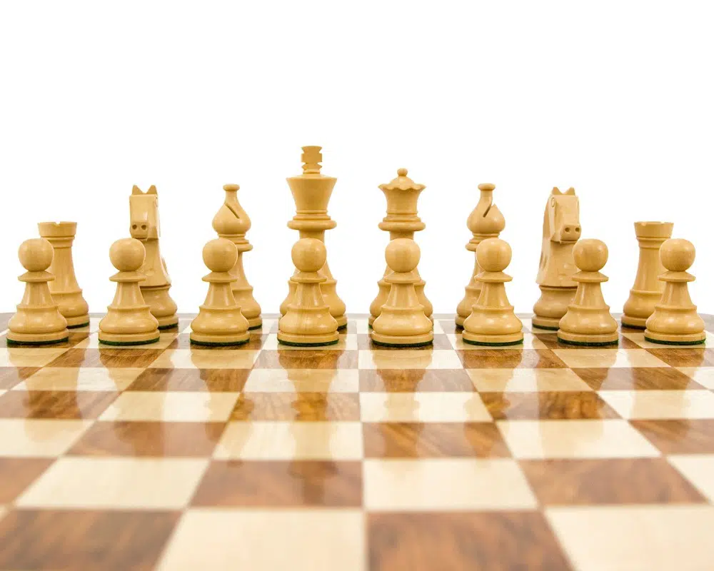 Jeu d'Échecs Staunton en Bois de Sheesham et Bois de Buis