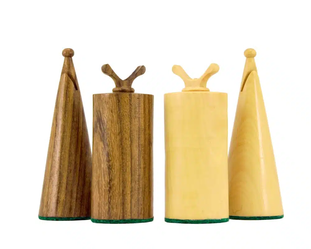 Jeu d'Échecs Art Déco en Bois de Sheesham et Bois de Buis