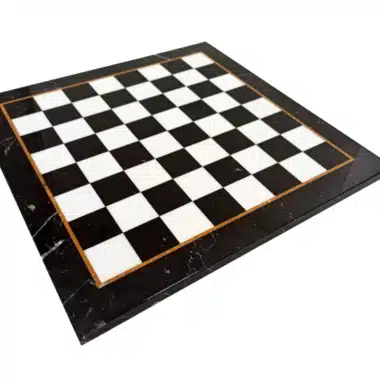 Schaakbord in Zwart-Wit Marmer