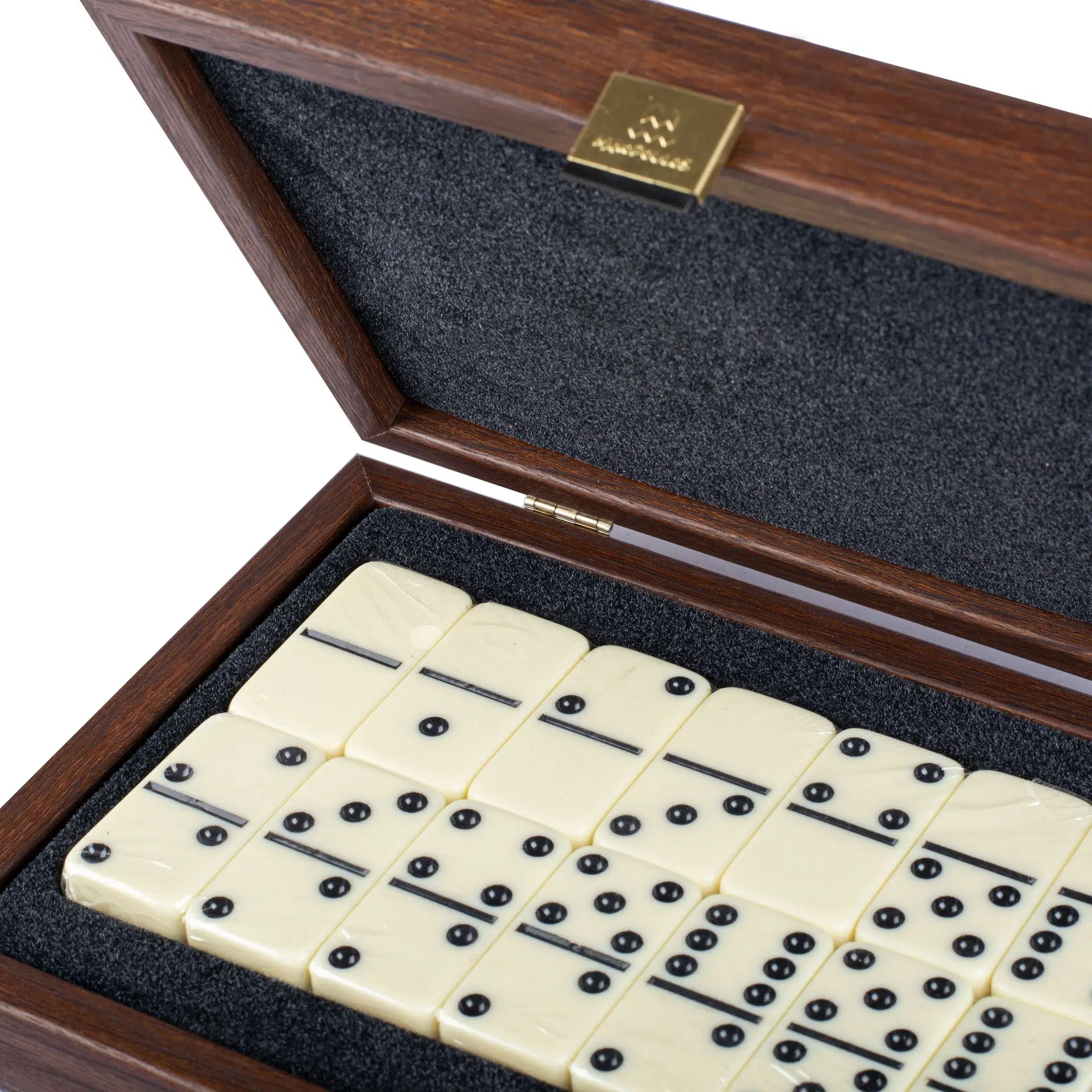 Domino Set Bruin - Kist van Leer en Hout - Afbeelding 3