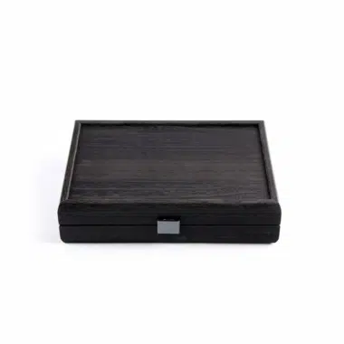 Dominoset Zwart - Houten Kist