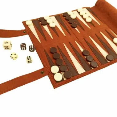 Alternative view of Oprolbare Schaak-, Dam- en Backgammonset Bruin