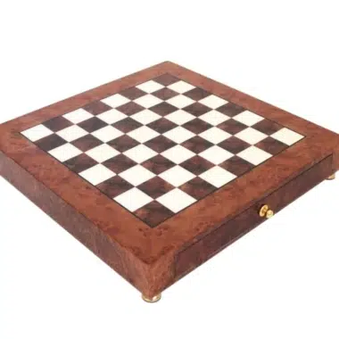 Schaakbord op Voet van Heidehout met Opbergla
