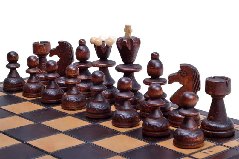 Opvouwbaar Houten Schaakspel - Afbeelding 3