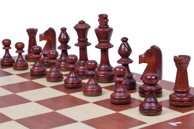 Opvouwbaar Schaakbord en Houten Schaakspel Maat 5 - Afbeelding 3