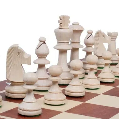 Alternative view of Opvouwbaar Schaakbord en Houten Schaakspel Maat 5