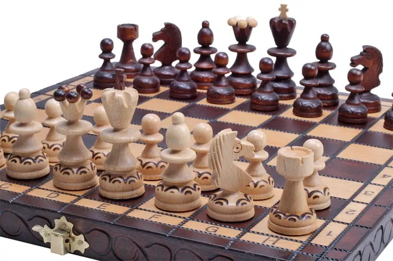 Opvouwbaar Houten Schaakspel - Afbeelding 5
