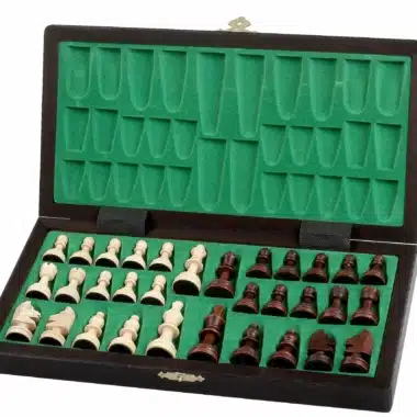 Alternative view of Klein Magnetisch Houten Schaakspel met Opbergruimte