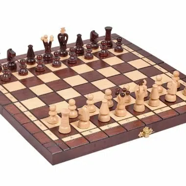Opvouwbaar Houten Schaak- en Damspel