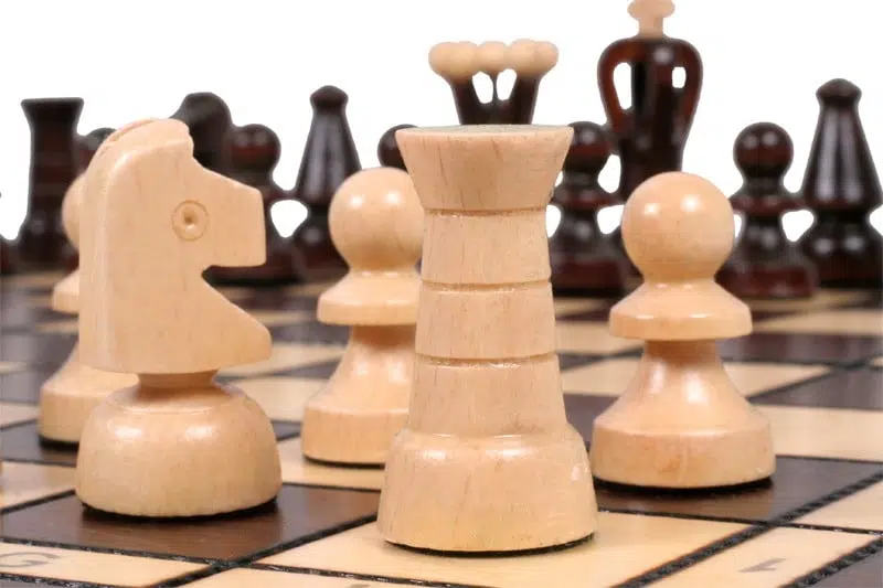 Opvouwbaar Houten Schaak- en Damspel - Afbeelding 8