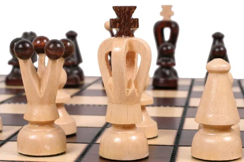 Opvouwbaar Houten Schaak- en Damspel - Afbeelding 6