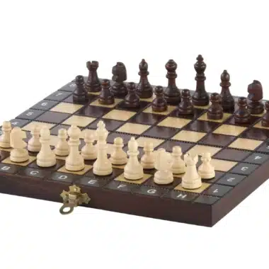 Klein Houten Reisschaakspel
