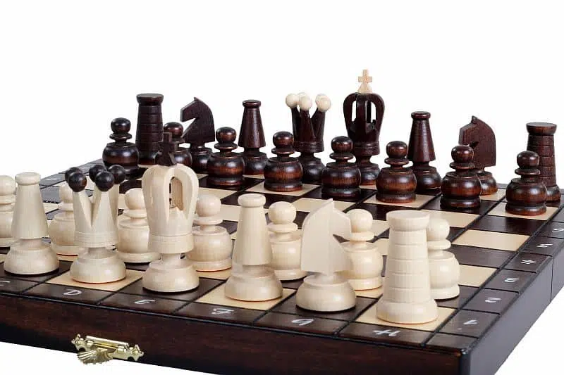 Opvouwbaar Houten Reisschaakspel