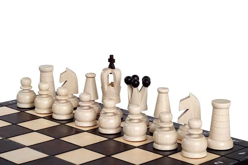 Opvouwbaar Houten Reisschaakspel - Afbeelding 4