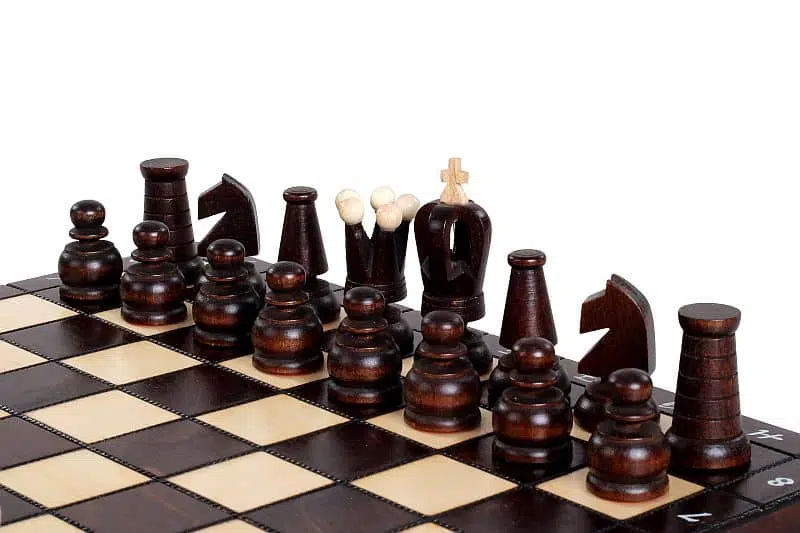 Opvouwbaar Houten Reisschaakspel - Afbeelding 3