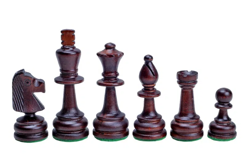 Opvouwbaar Alfanumeriek Houten Schaakbord met Opbergruimte en Houten Schaakstukken - Afbeelding 5