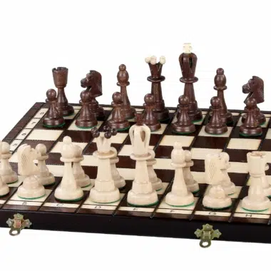 Houten Schaakspel en Opvouwbaar Schaakbord met Opbergruimte