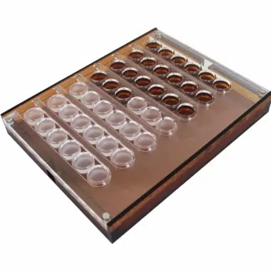 Alternative view of Vier op een Rij Origineel Bordspel in Oranje Plexiglas