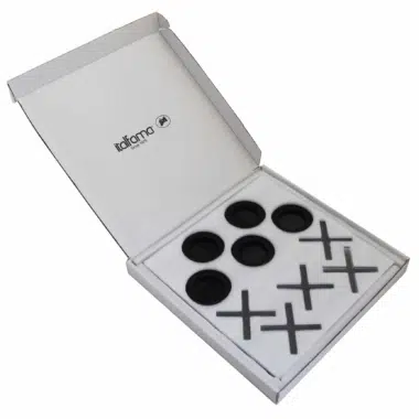 Alternative view of Boter-kaas-en-eieren in Plexiglas met Opbergvak, Zwart-Wit