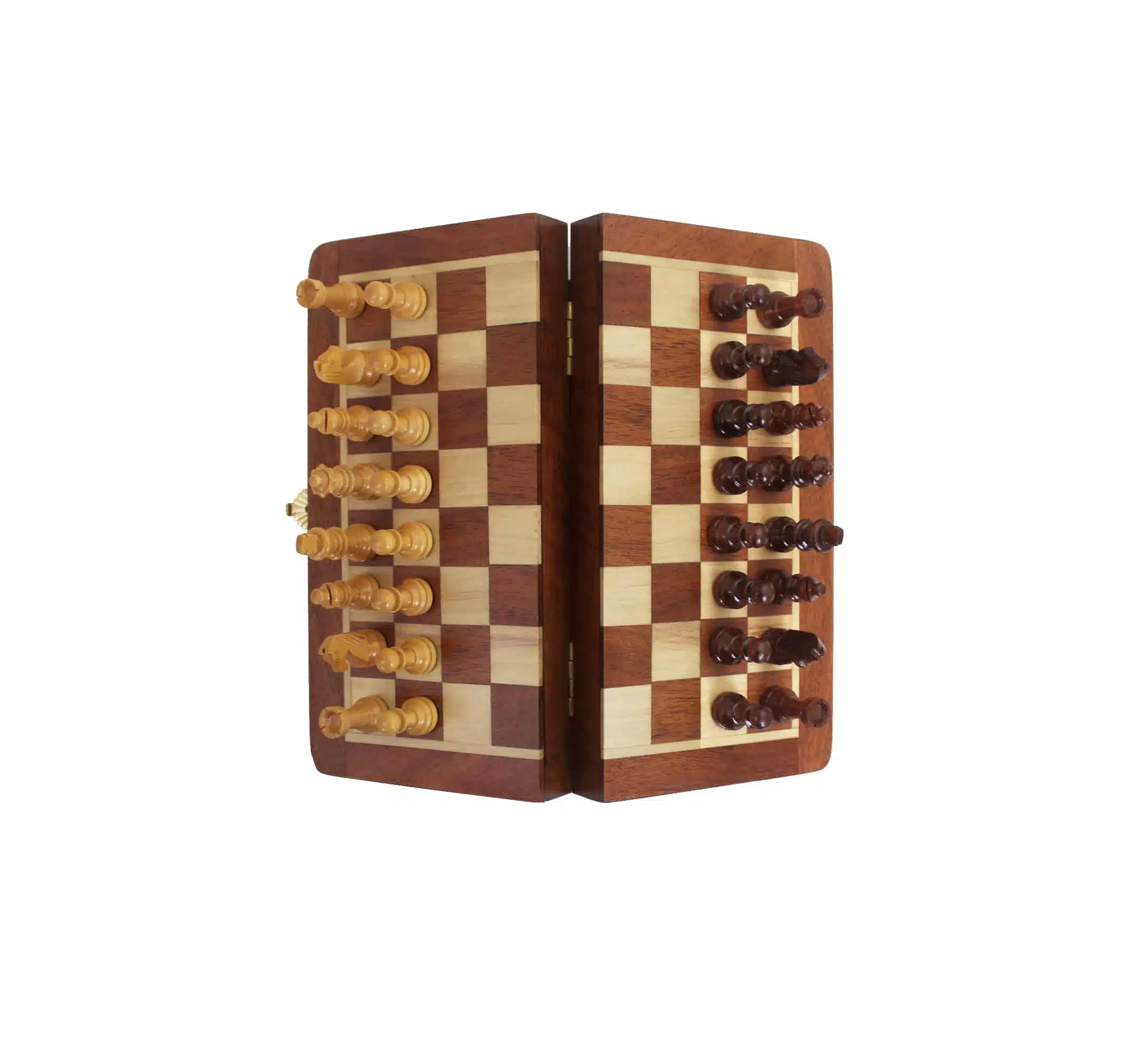 Magnetisch Houten Staunton Schaakspel - 5 Maten