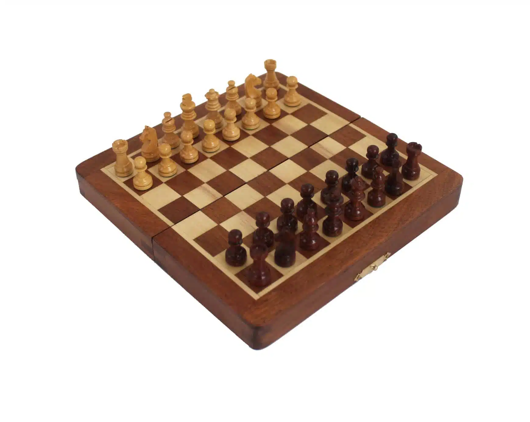 Magnetisch Houten Staunton Schaakspel - 5 Maten - Afbeelding 2