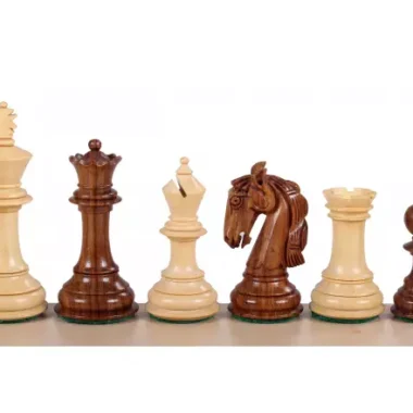 Pièces d'Échecs Staunton en bois de Buis et d'Acacia