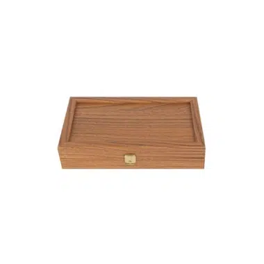 Alternative view of Backgammon in Eiken- en Notenhouten Look - Backgammonset verkrijgbaar in 4 Maten