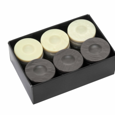 Alternative view of Backgammon Stenen van Galalith - Set van 30 - 3 Kleuren
