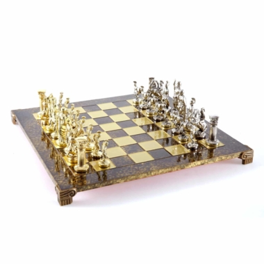 Alternative view of Schaakspel Grieks-Romeinse Periode Zilver en Goud