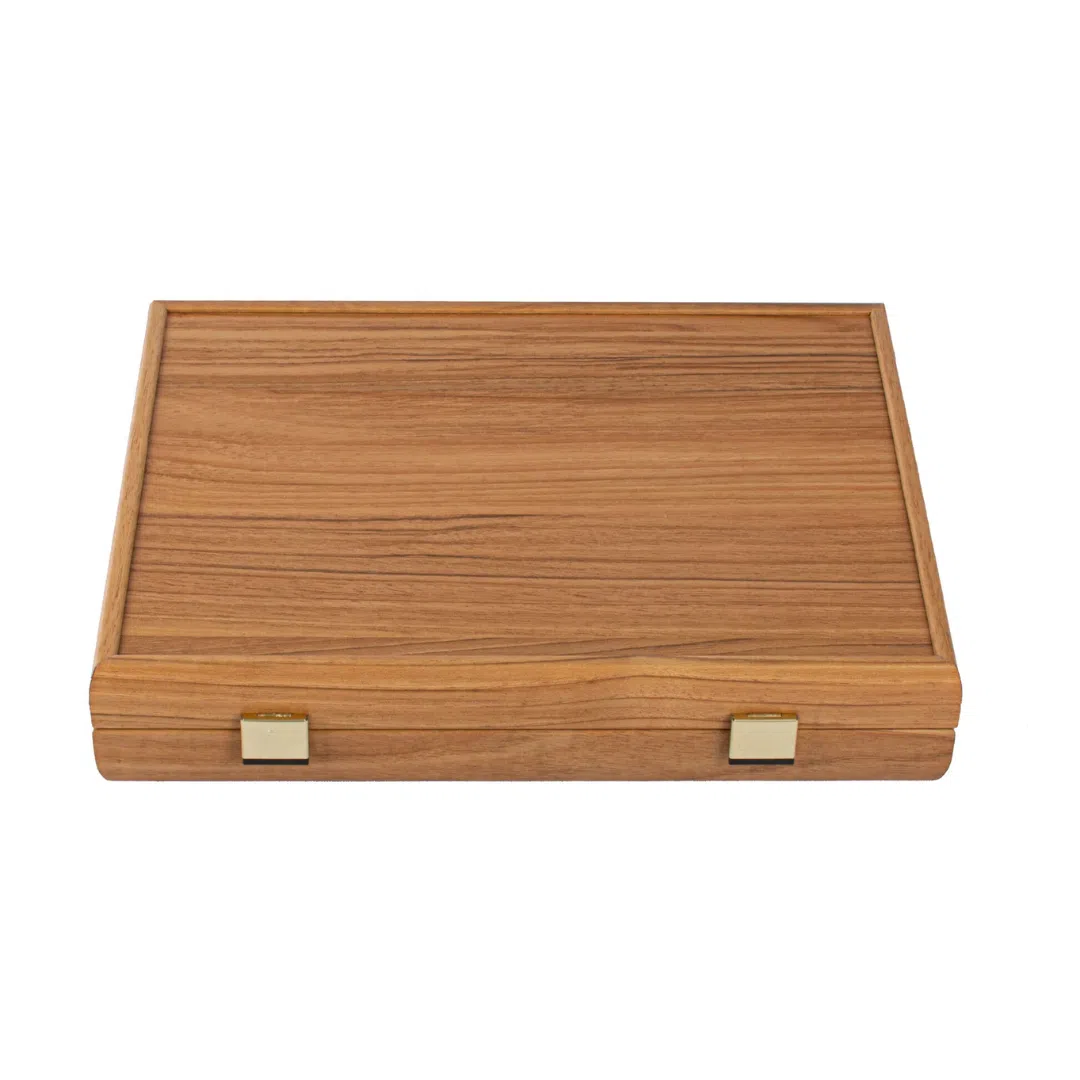 Ensemble de Tuiles de Mahjong dans un Coffret en Bois de Noyer